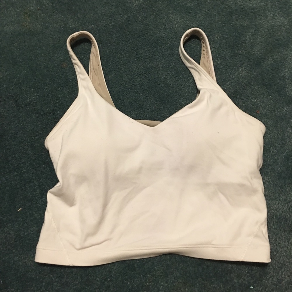 white lululemon align tank size 4